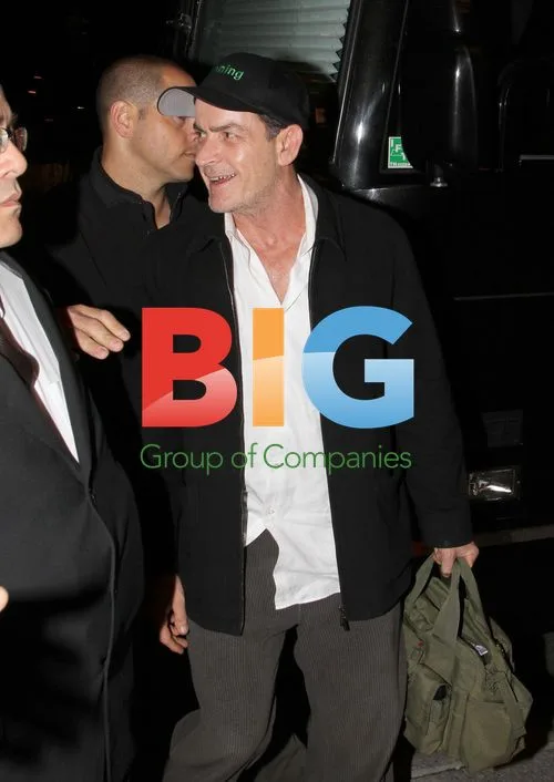 Charlie Sheen Arrives at Hotel After Show
