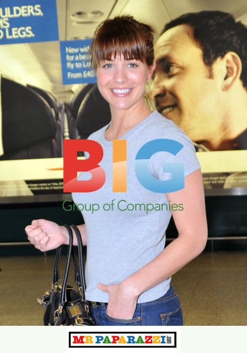 Gemma Atkinson at Glasgow Airport