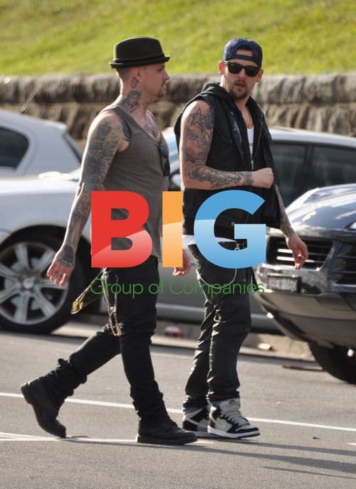 Good Charlotte Benji & Joel Madden in Bondi