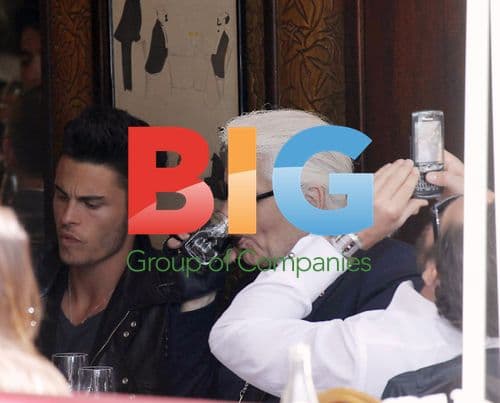 Karl Lagerfeld and Baptiste Giabiconi Lunch in Monaco