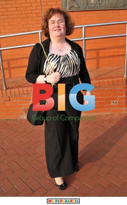 Susan Boyle with Family at Celtic Park
