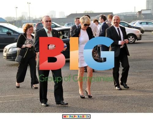 Susan Boyle with Family at Celtic Park