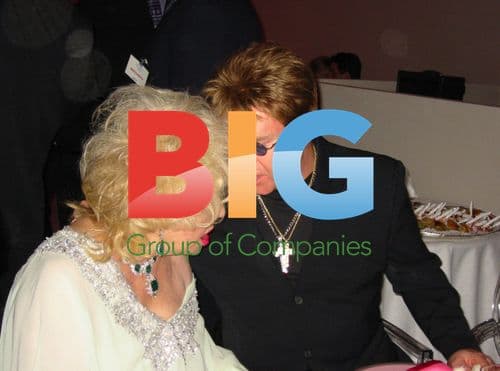 Elizabeth Taylor and Elton John at amFAR Cannes