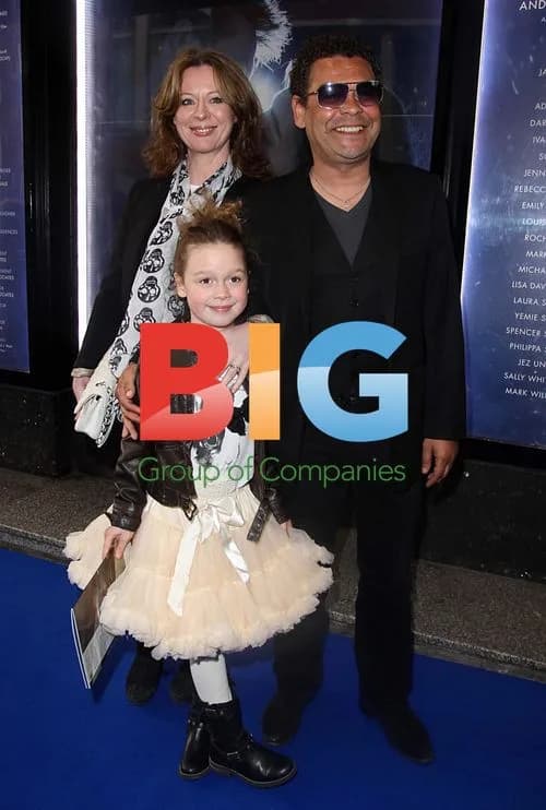 Craig Charles and family at 'Ghost the Musical' premiere