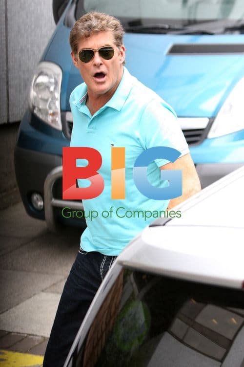 David Hasselhoff and Haley Roberts at ITV Studios