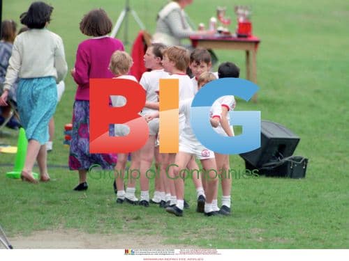 Prince William at Sports Day with Princess Diana