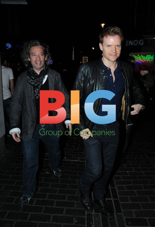 Dexter Fletcher and Marc Warren in Soho, London