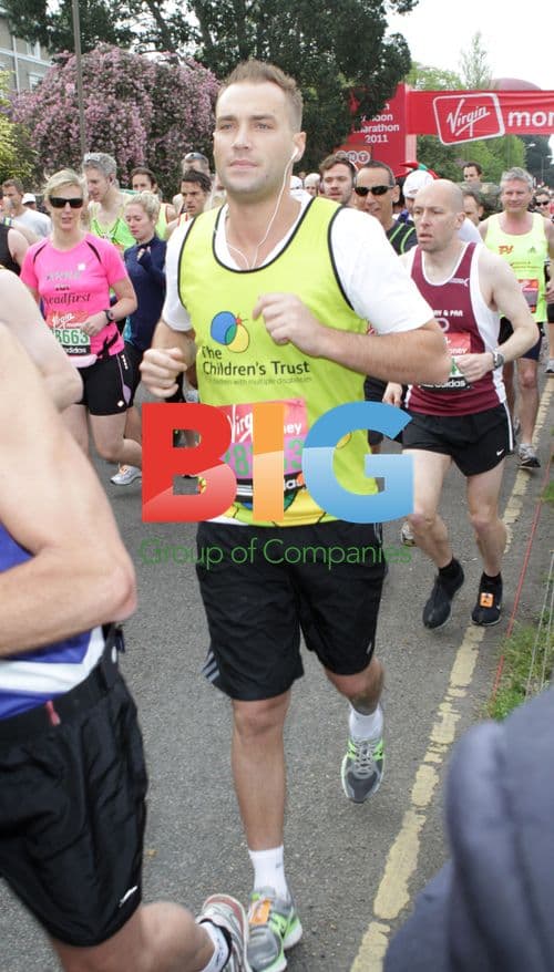 Calum Best at London Marathon