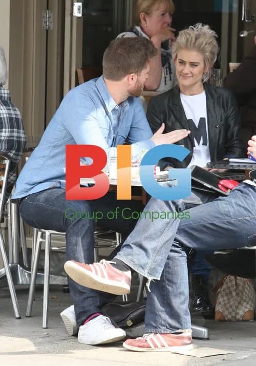 Katie Waissel and Rick Edwards in London