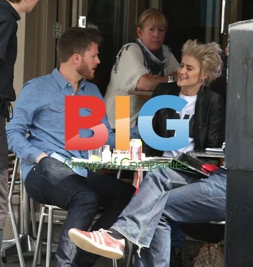 Katie Waissel and Rick Edwards in London