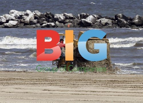 Beach cleanup in Louisiana after BP oil spill