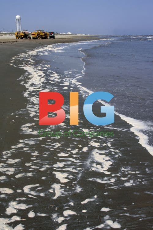 Seawater Washes Up on Louisiana Beach