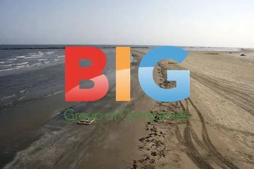 Beach on Grand Isle, Louisiana after BP oil spill