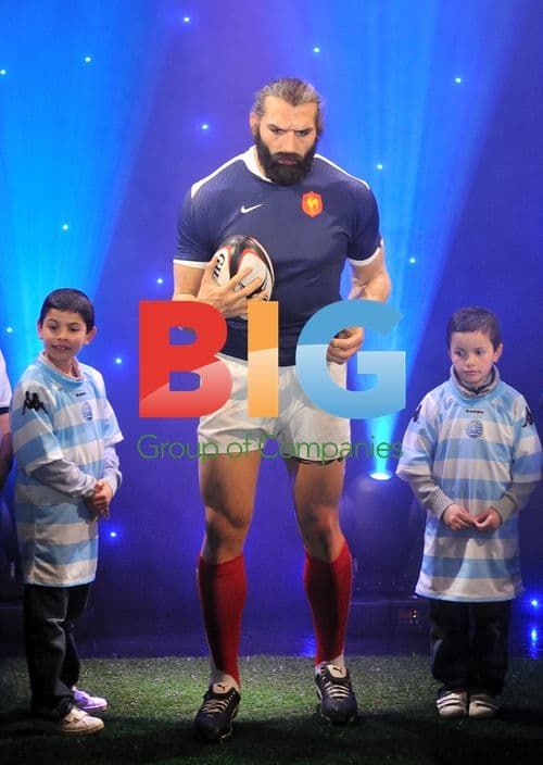 Sebastien Chabal unveils wax figure