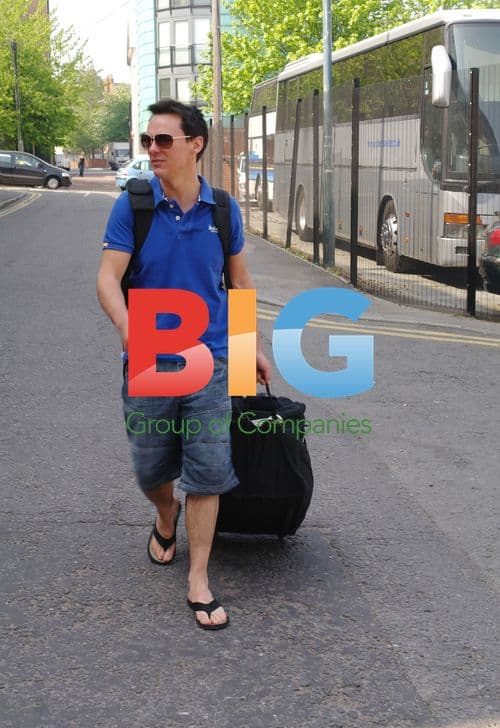 Dave Vitty Arrives for Dancing on Ice Live Tour