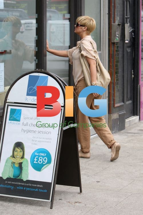 Kerry Katona Visits Dentist with Film Crew