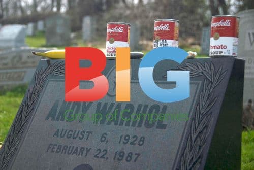 Andy Warhol's Grave in Bethel, Pennsylvania