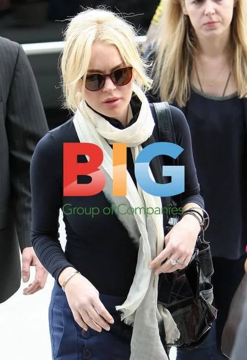 Lindsay Lohan arrives at LA court