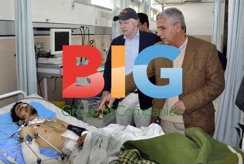 McCain and Libyan Rebel Leader Visit Training