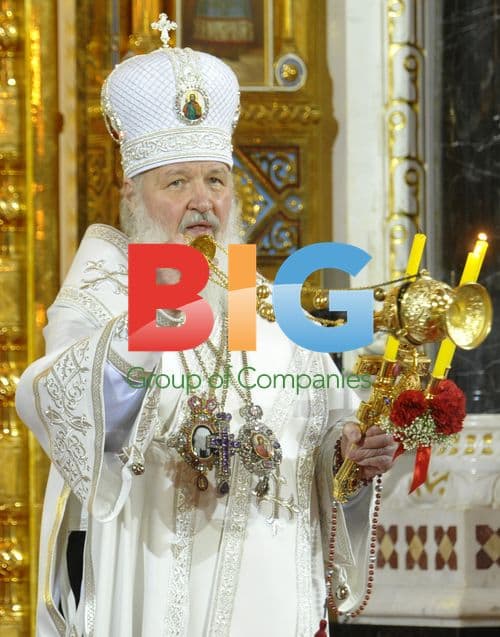 Russian Orthodox Patriarch Kirill conducts Easter service