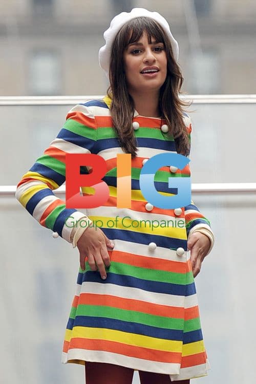 Lea Michele Filming 'Glee' in Times Square