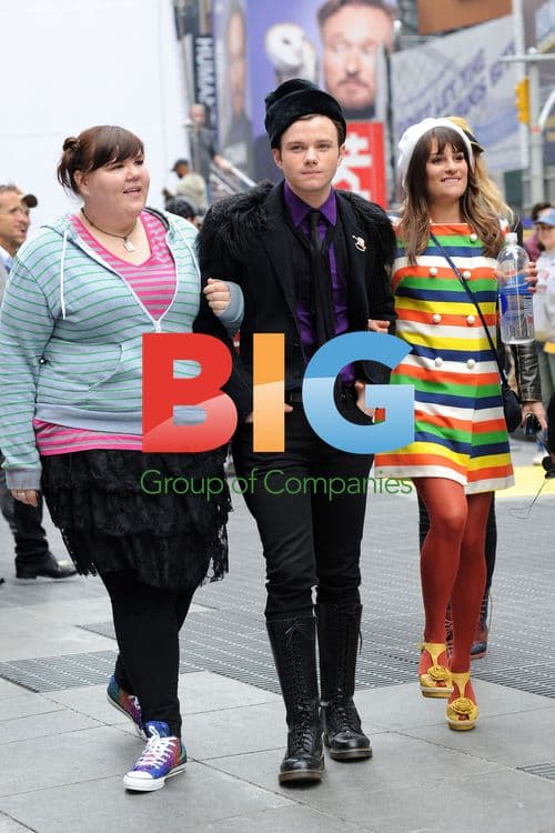 Glee Actors Filming in Times Square