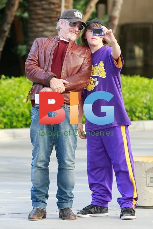 Steven Spielberg at Lakers vs Hornets Game