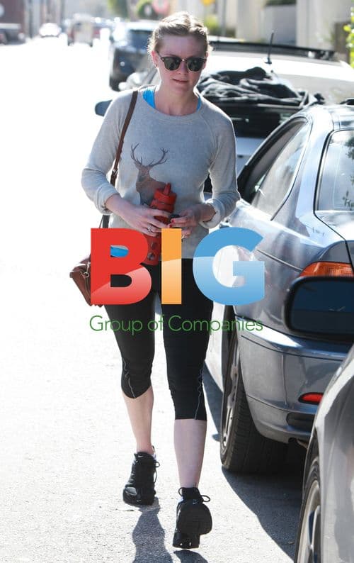 Kirsten Dunst Leaving Gym, Toluca Lake