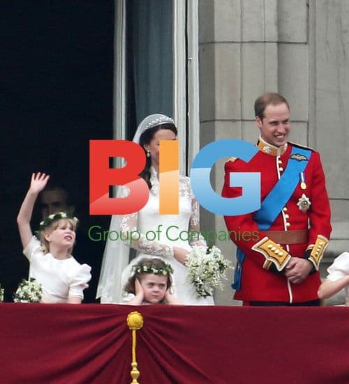 Royal Couple's Wedding Kiss