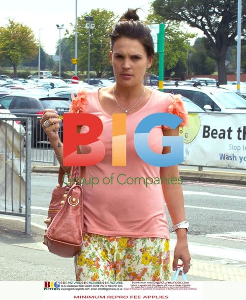 Danielle Lloyd Arrives at Hospital