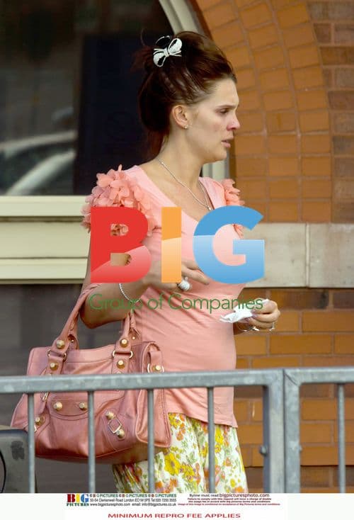 Danielle Lloyd Arrives at Hospital