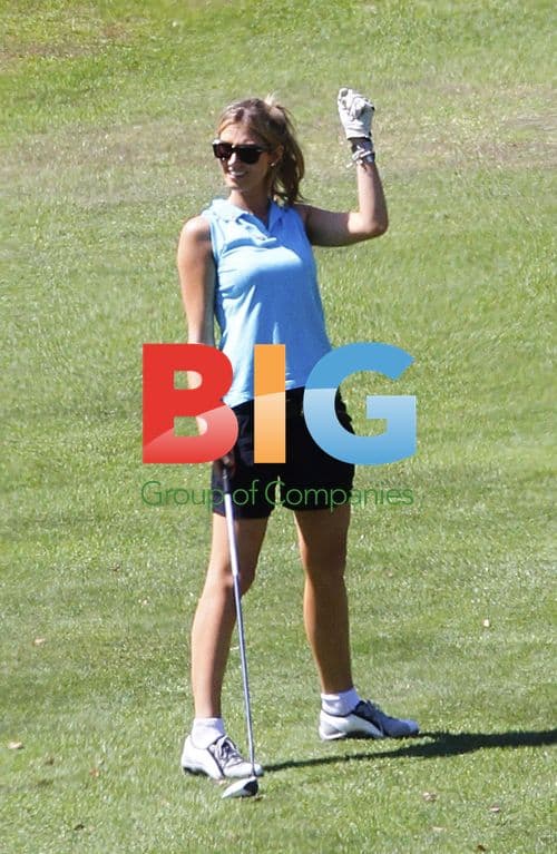 Nick Jonas and Delta Goodrem at LA Country Club