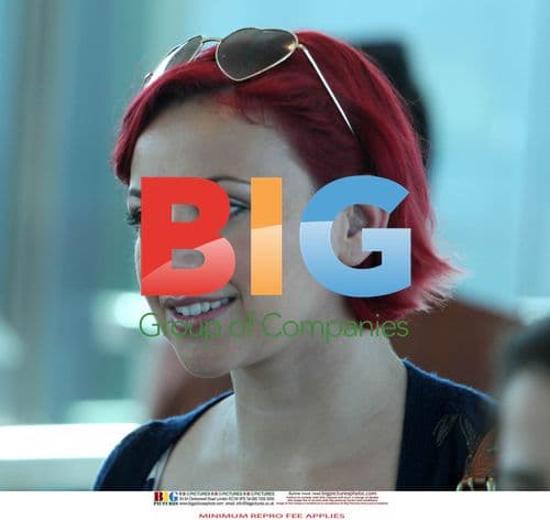 Charlotte Church at Airport with Jonathan Powell