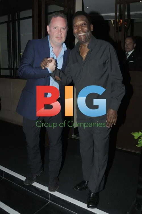 Pele Arrives at Dorchester Hotel