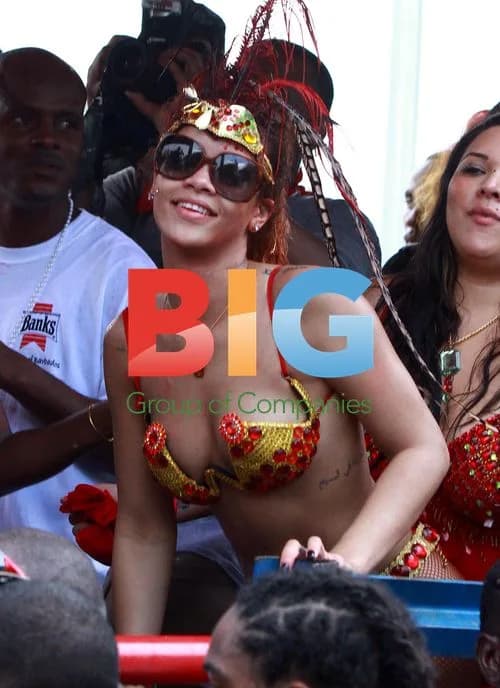 Rihanna at Kadooment Day parade in Barbados