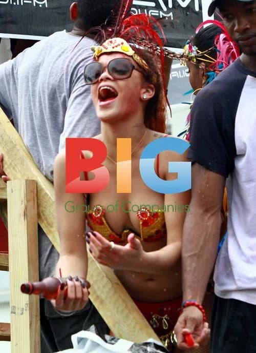 Rihanna at Kadooment Day Parade in Barbados