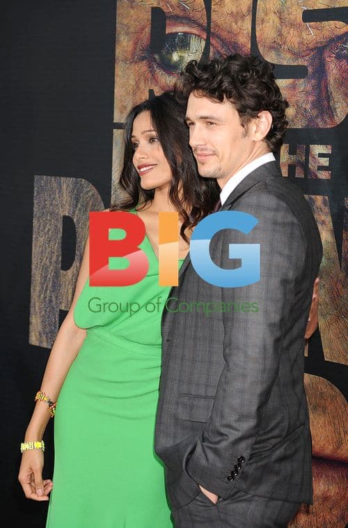 Freida Pinto and James Franco at "Rise Of The Planet Of The Apes" premiere