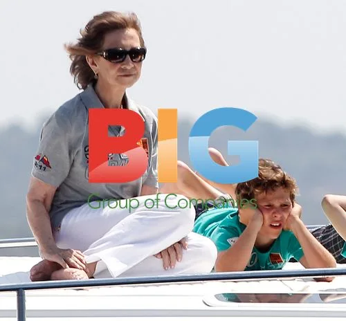 Spanish royals watch yacht race