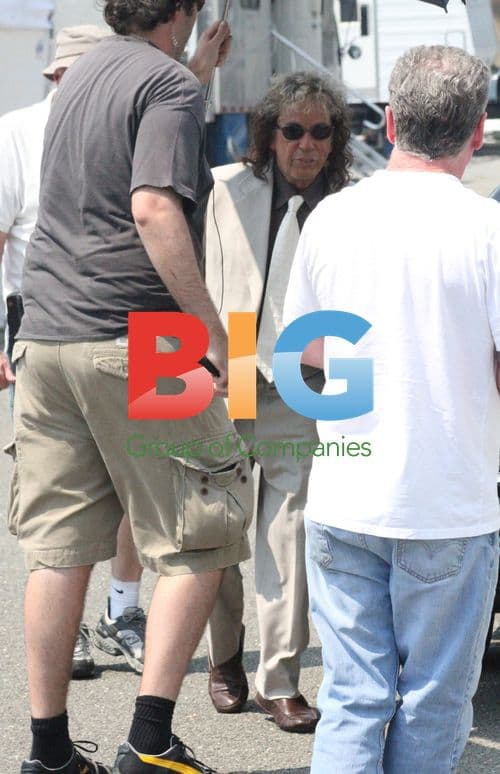 Al Pacino on set of "Phil Spector Project"