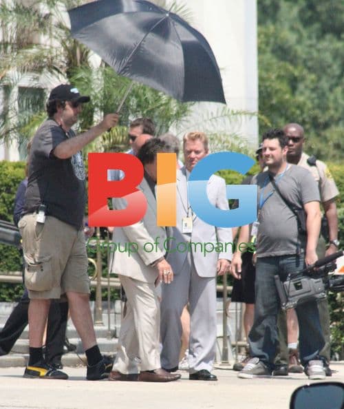 Al Pacino on set of "Phil Spector Project"