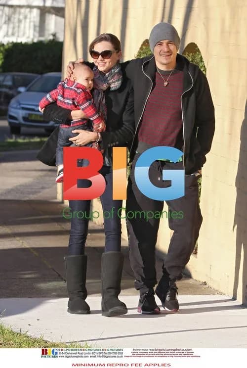 Miranda Kerr and Orlando Bloom with baby Flynn in Sydney