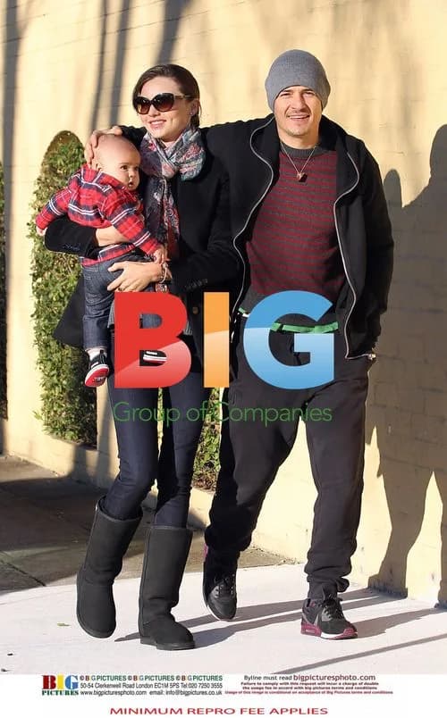 Miranda Kerr and Orlando Bloom with baby Flynn in Sydney
