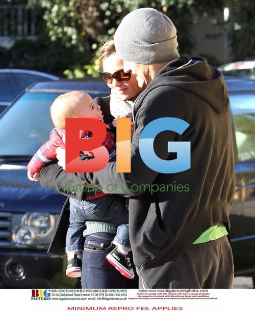 Miranda Kerr and Orlando Bloom with baby Flynn in Sydney