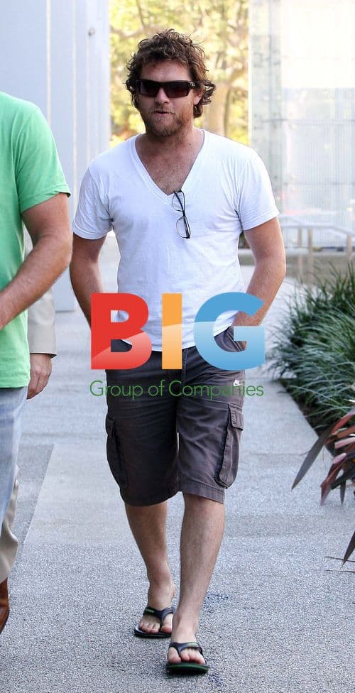 Sam Worthington Lunches in West Hollywood