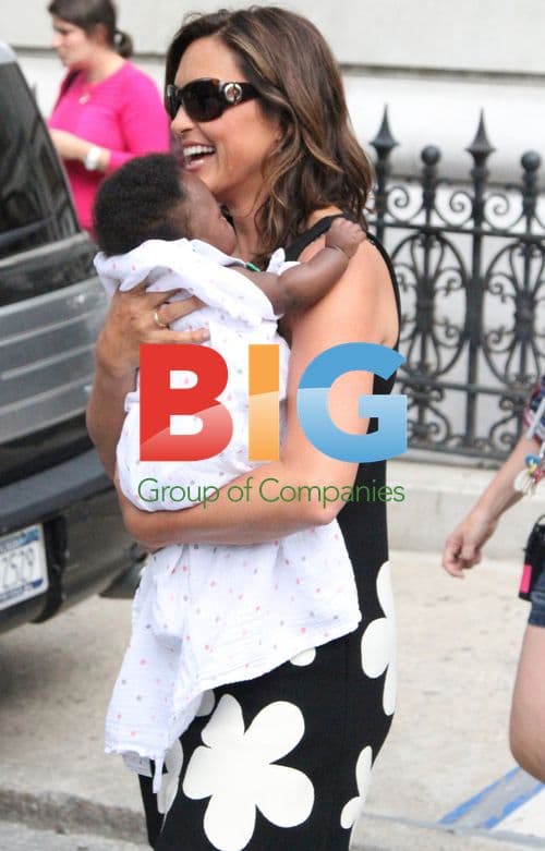 Mariska Hargitay leaves SVU set with adopted baby