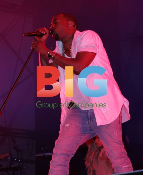 Kanye West performs at The Big Chill Festival