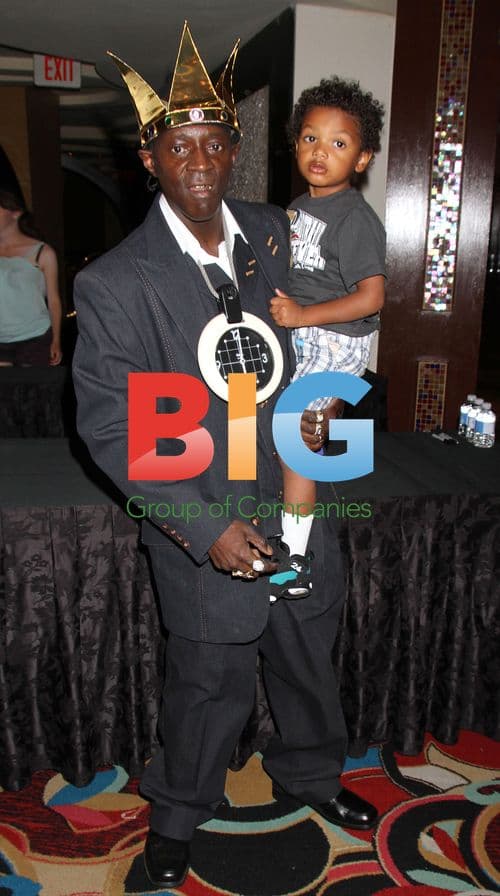 Flavor Flav Signs Book at Las Vegas Event