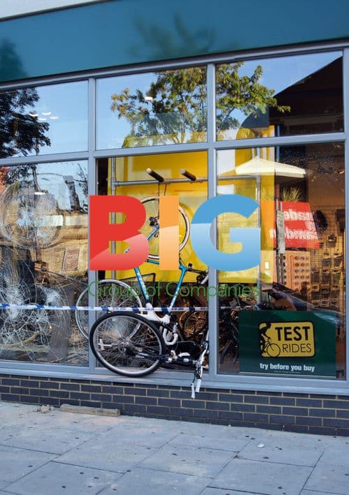 Vandalized and Looted Shops in Camden, London