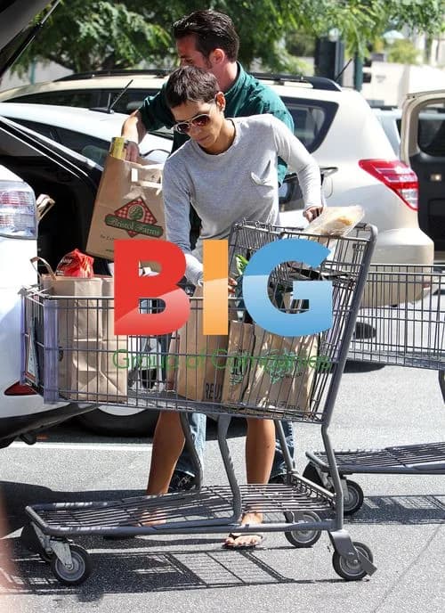 Halle Berry Grocery Shopping