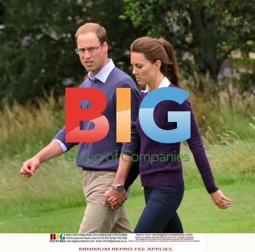 The Duke and Duchess of Cambridge take a walk